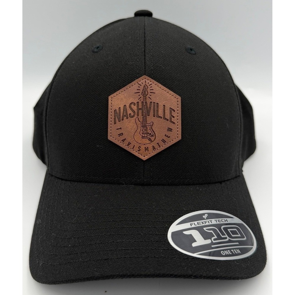 NWT TravisMathew Nashville Golf Hat Black Flexfit 110 Snapback Logo Cap